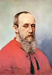 Self-portrait; by Francisco Oller; circa 1892