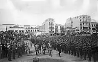 French army in the city, 1915