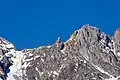 Frau Hitt between the Frau Hitt Saddle (l) and Western Sattelspitze (r)