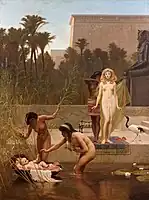 The Finding of Moses. Frederick Goodall, 1885.