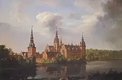 Frederiksborg by J. C. Dahl, 1814