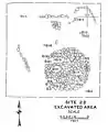 Freel farm mound site drawing.