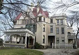 The Frick Mansion, or "Clayton", at 7200 Penn Avenue was built in the 1870s.  Original architect: Unknown.  Modifications by Andrew Peebles in 1883, and further remodeling done by Osterling in 1892.