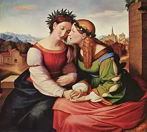 Italia und Germania (1828) by Johann Friedrich Overbeck