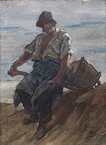 Stonebreaker with Wheelbarrow