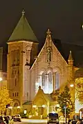 Frogner Church by night