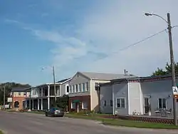 Buildings along Front Street