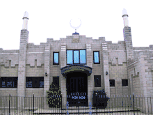 Jamea Masjid in Preston, known for its architectural design