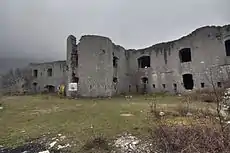 View of Fort Kosmač from the west side