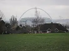 View of Wembley Stadium from Barn Hill