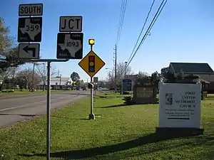 View south on FM 359 toward FM 1093 in Fulshear