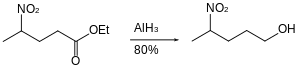 Ester reduction using aluminium hydride