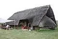 Reconstructed Iron Age house at Funkenburg, Germany, c. 200 BC