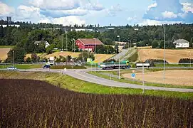 Highway interchange near Stokke