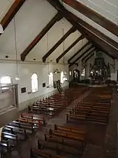 Main nave as seen from choir loft in 2014