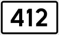 County Road 412 shield