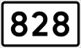 County Road 828 shield