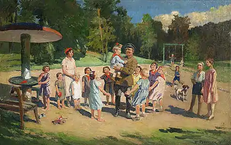 Kirov amongst children  (early 1930s)