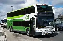 Image 233One of GO Transit's 3.9-metre height (12 ft 9+1⁄2 in) Super-Lo double-decker buses (from Double-decker bus)