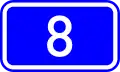 National Road 8 shield