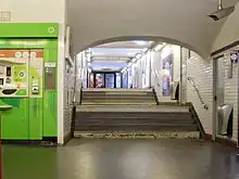 Corridor under avenue du Maine leading to the centre commercial (a shopping centre)