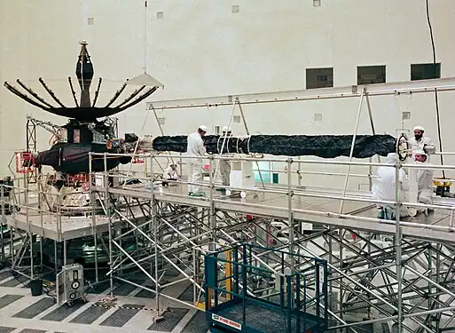 Galileo (spacecraft) in JPL's High Bay