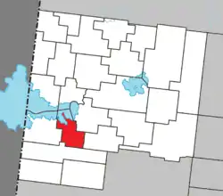 Location within Abitibi-Ouest RCM