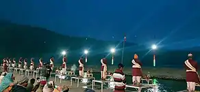 Ganga Arti At Triveni Ghat In Rishikesh