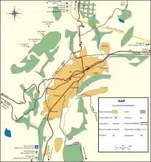 Map of transport in Gap