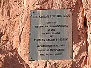 Dedication plaque