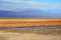 Lajran village in the distance