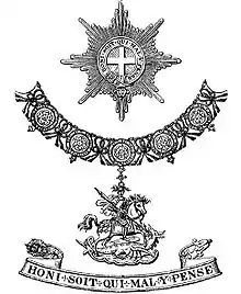 Insignia of a Knight of the Order of the Garter