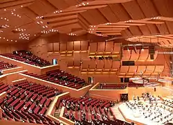 The interior of the Philharmonie