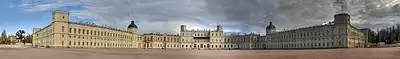 Panorama of the Great Gatchina Palace's southern facade in 2010