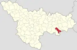 Location in Timiș County