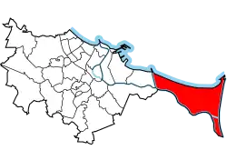 Location of Sobieszewo Island within Gdańsk