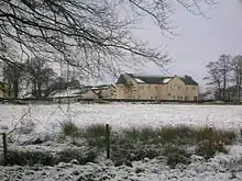 One of the accommodation blocks as seen from Spier's.