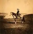 Général Bosquet on his horse, Crimea, c. 1855