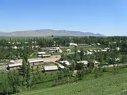 A general view of the village of Golbo