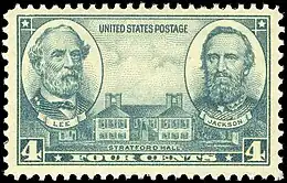 Robert E. Lee, Stonewall Jackson and Stratford Hall, Army Issue of 1936