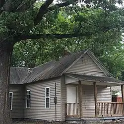 The George Wall House, an original shotgun home in Walltown, Durham, North Carolina