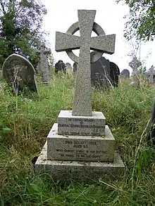 The grave of General George Channer  in the cemetery