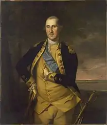 Washington in the uniform of the commander-in-chief of the Continental Army