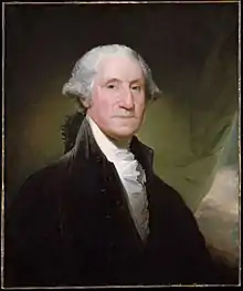 Portrait of President George Washington, painted by Gilbert Stuart (1795)