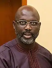 George Weah in 2019