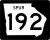 State Route 192 Spur marker