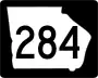 State Route 284 marker