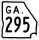 State Route 295 marker