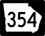 State Route 354 marker