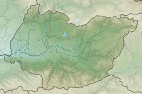 Map showing the location of Tetra Cave Natural Monument